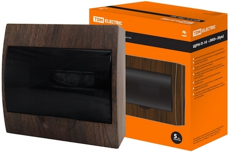TDM ELECTRIC SQ0901-0022 Бокс ЩРН-П-10 модулей навесной пластик IP41 "Эко" (бук) TDM